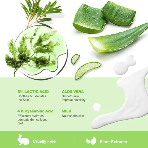 Miniatura 4 de JVR Mascarilla exfoliante para pies, 3 pares, removedor de callos exfoliante, suaviza los talones ásperos, agrietados y la piel seca, para pies más