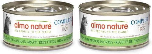 Miniatura 15 de almo nature HQS Complete CAT - Receta de atún húmedo para gatos con calabaza en salsa, comida para gatos sin granos, 9.87 onzas (paquete de 24)