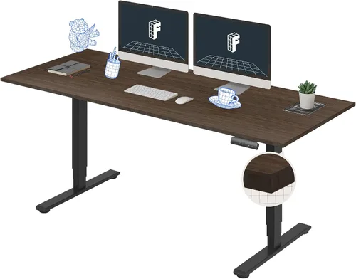 Miniatura 18 de FlexiSpot E6 Bamboo - Escritorio eléctrico de pie de 3 etapas con motor dual de 48 x 24 pulgadas, soporta 220 libras, altura ajustable con ajustes