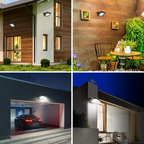 Miniatura 7 de MPJ Luz Solar para Exteriores, 56 LED Luz Solar Exterior con Detector de Movimiento, IP65 Impermeable, Ángulo de Iluminación de 120°, Luz Solar
