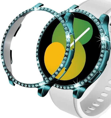 Miniatura 81 de DEALELE Paquete de 1 + 3 fundas y protector de pantalla compatible con Samsung Galaxy Watch FE / 5/4 de 1.575 pulgadas, funda protectora