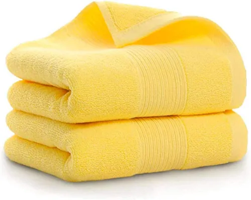 Miniatura 2 de PUPOPIK Paquete de 2 toallas de mano para baño, toallas de mano 100% algodón (14 x 30 pulgadas), altamente absorbentes y de secado rápido, toalla