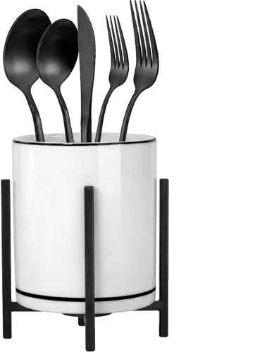 Miniatura 11 de 2 Piezas Soporte para Cubiertos de Encimera, Soporte de Cocina para Cucharas y Tenedores, Organizador de Utensilios de Encimera, Soporte para Sólido