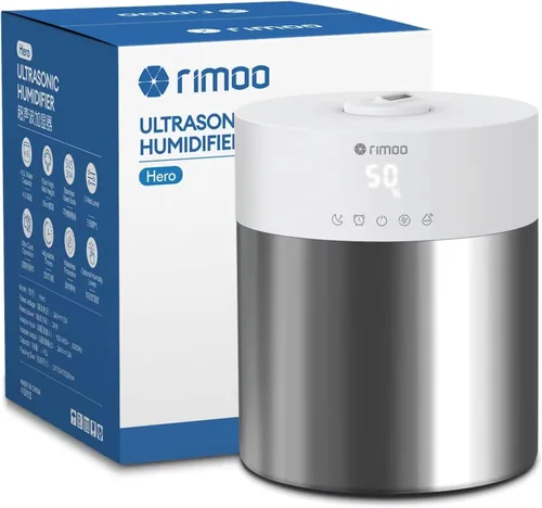 Humidificador de acero inoxidable, humidificador fácil de limpiar de 4.5 litros con tanque de acero inoxidable 304, humidificadores de niebla fría