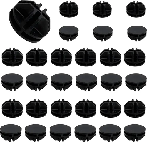 Miniatura 9 de Bonsicoky 16 conectores de plástico negro, conector de cubo de rejilla de alambre para organizador modular de almacenamiento de armario y unidad