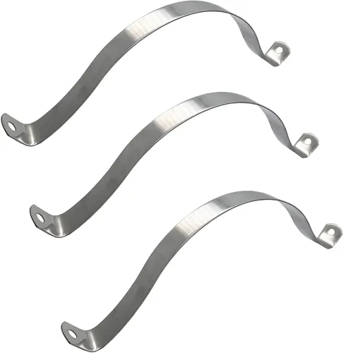 Miniatura 10 de Abrazadera de correa de tubo rígido de 1/2 pulgada, correa de dos agujeros, clip de tubo de soporte en U, soporte de sujeción de tubo de acero