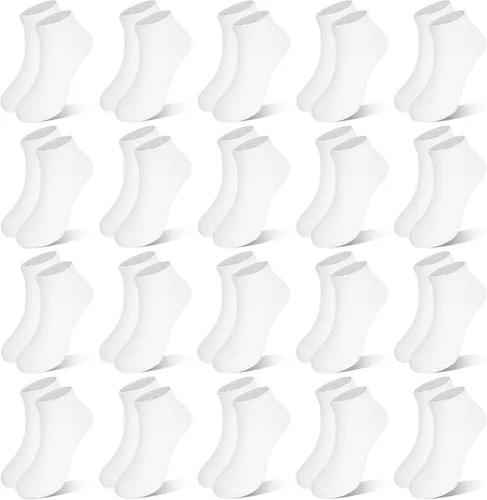 Miniatura 9 de ZERULETS Calcetines para niños, 20 pares de calcetines de tobillo de corte bajo cortos deportivos para niños y niñas, niños de 1 a 13 años