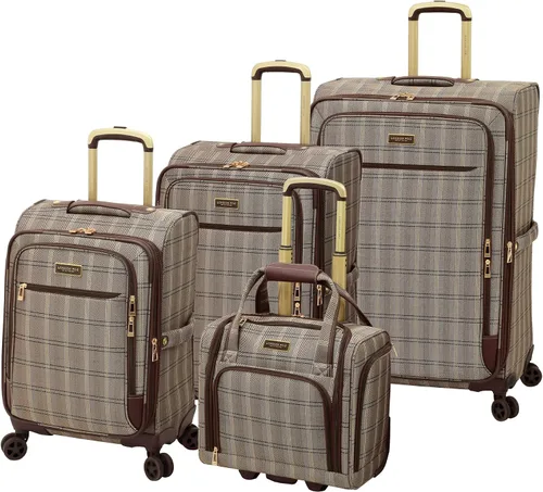 LONDON FOG Brentwood II - Juego de 4 piezas con bolsa de asiento capuchino Capuccino London Fog Brentwood II - Juego de 4 piezas con bolsa debajo