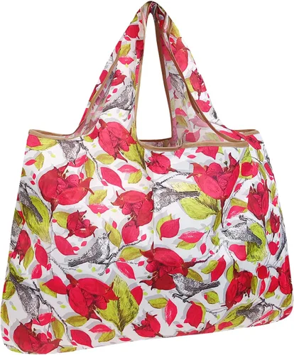 Miniatura 16 de allydrew - Bolsa grande plegable de nailon, reutilizable para compras
