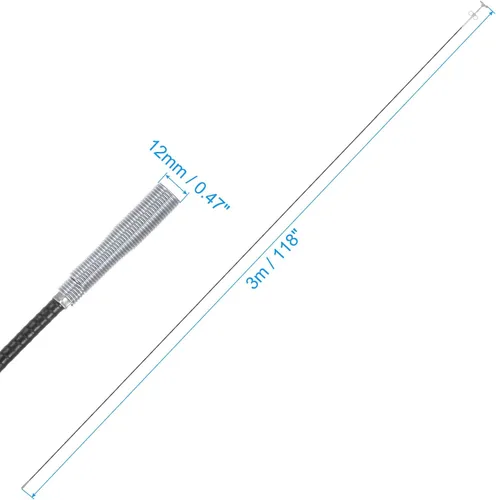 Miniatura 2 de HARFINGTON Herramienta de recogida de garras flexibles de 118 pulgadas, 4 garras de acero inoxidable, gancho de limpieza de alcantarillado, Gris