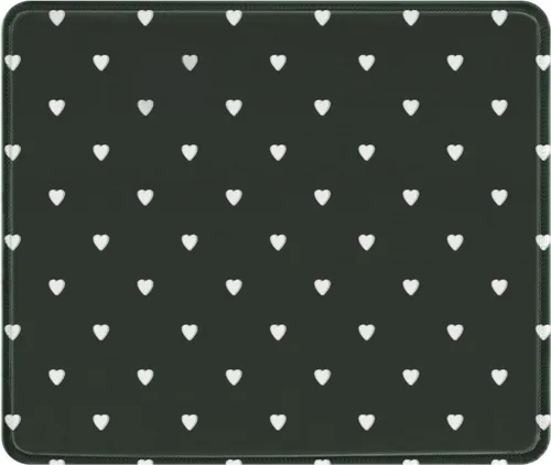 Miniatura 10 de Seorsok Alfombrilla de mouse cuadrada estética con forma de corazón, diseño personalizado para oficina y hogar, alfombrilla de mouse divertida