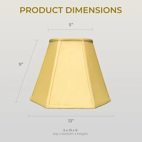 Miniatura 6 de Royal Designs BS-733W-13AGL - Lámpara hexagonal (2.0 x 5.1 x 3.5 in), color dorado