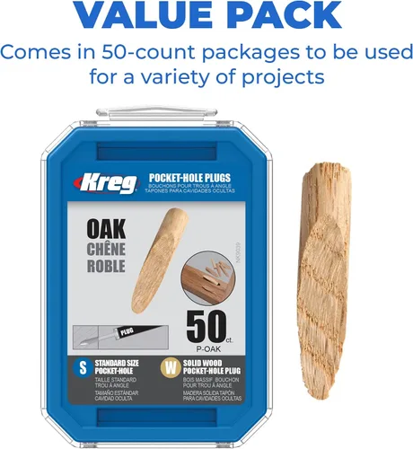 Miniatura 4 de Kreg P-OAK - Tapones de bolsillo de madera maciza - Roble