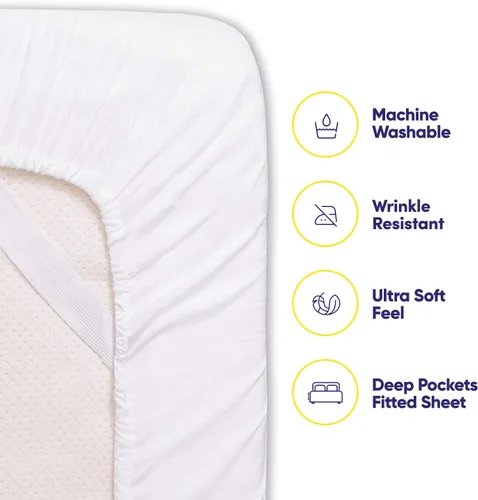 Miniatura 3 de Sábanas de cama tamaño completo – Juego de sábanas de 6 piezas 1500 Supreme Collection de microfibra cepillada fina con bolsillos profundos