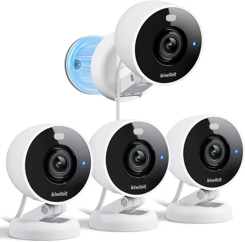 Miniatura 14 de Kiwibit Cámara de seguridad 2K interior/exterior, cámaras magnéticas con cable para seguridad del hogar, cámara para mascotas, monitor de bebé