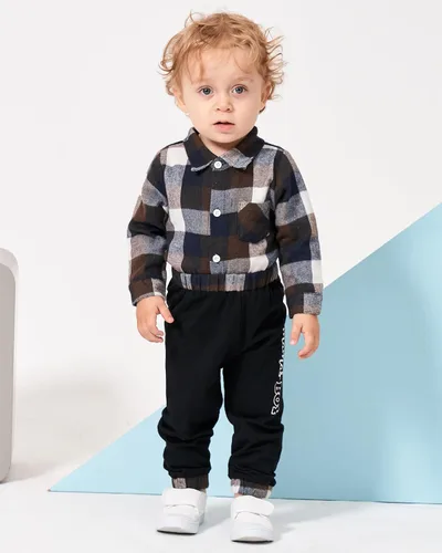 Miniatura 2 de Renotemy Conjunto de ropa para bebé recién nacido, conjunto de ropa con estampado de letras para niño