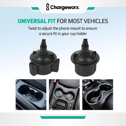 Miniatura 4 de CHARGEWORX Soporte magnético para teléfono – Soporte universal para teléfono celular de coche con cuello de cisne ajustable de 360° y base