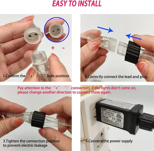 Miniatura 4 de Purtuemy - Luces de Halloween para exteriores, luces con diseño de lluvia de meteoritos, 12 pulgadas, 8 tubos, luces de hadas en cascada