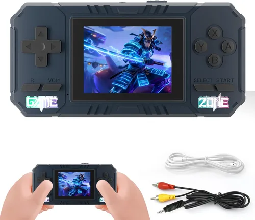 Consola de juegos portátil de mano, 520 videojuegos retro, pantalla LCD de 3.0 pulgadas y batería de 1020mAh, consola de juegos portátil regalo para