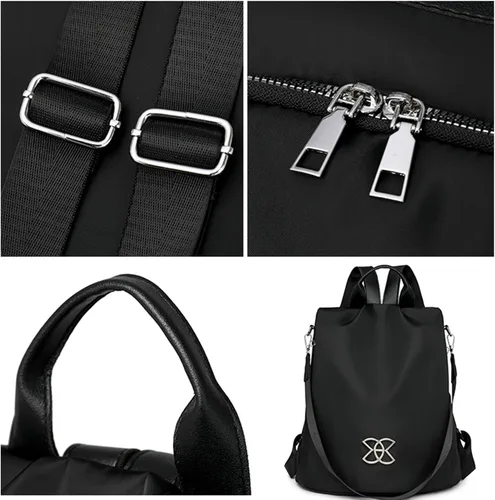 Miniatura 5 de Mochila para mujer, mochila antirrobo de gran capacidad, impermeable, bolsa de hombro para viajes y negocios