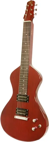 Miniatura 3 de 2022-23 Asher Guitars Electro Hawaiian ® Junior Lap Steel Guitar - Cereza trans con bolsa de concierto
