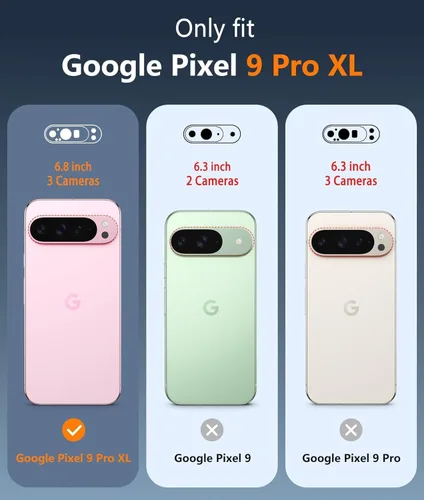 Miniatura 2 de OtterBox Funda de la serie Defender para Google Pixel 9 Pro XL (solamente), color negro, solo funda, resistente y duradera, con protección