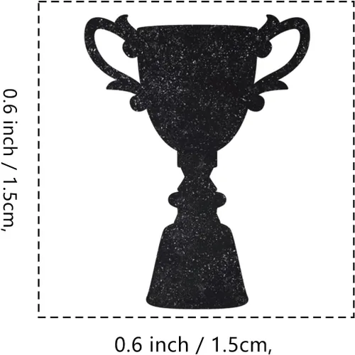 Miniatura 2 de Sello de goma para taza de premio, 3/5 pulgadas, pequeño sello de trofeo para álbumes de recortes, planificador de tarjetas