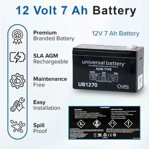 Miniatura 5 de AlveyTech Paquete de baterías premium de 12 voltios para acelerador Razor E90 y Power Core 90/E90/E90 Glow/E95 Scooters