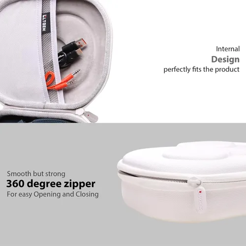 Miniatura 7 de LTGEM Funda rígida de EVA para JBL Live 770NC/660NC/650BT/460NC/670NC/400BT/500BT y JBL Tune Blanco
