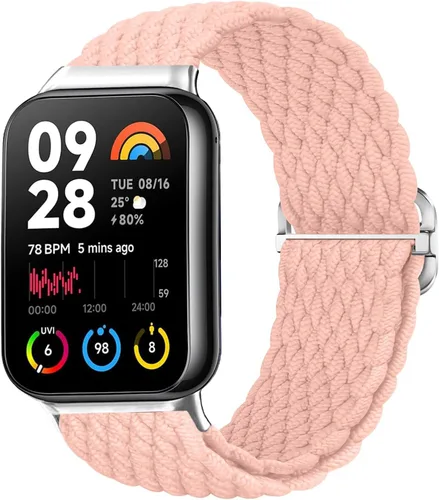 Bandas trenzadas para Xiaomi Smart Band 9 Pro/Mi Band 8 Pro/Redmi Watch 5/4, correas elásticas de repuesto deportivas para mujeres y hombres Cremoso