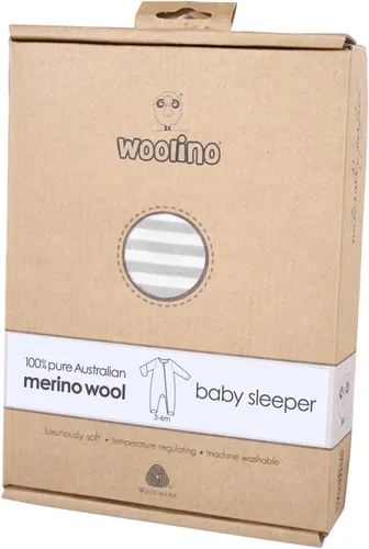 Miniatura 5 de Pijama para dormir de lana de merino Woolino Footie Sleeper, para 0a36meses.