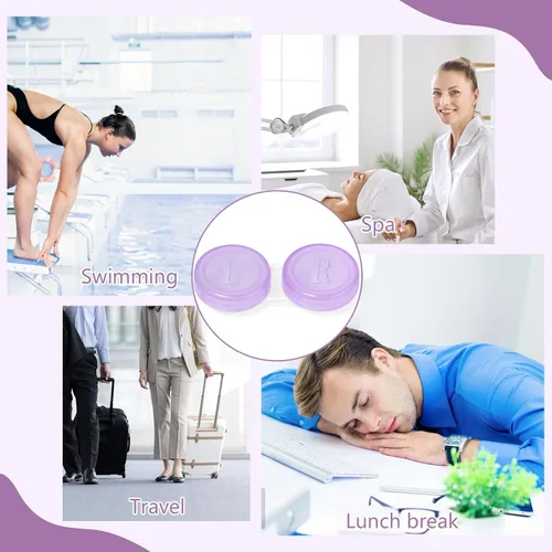 Miniatura 6 de Phyyixixs 36 Pack Estuches para Lentes de Contacto al Por Mayor, Estuche Transparente y Bonito para Lentes de Contacto para el Hogar y Viaje, 6