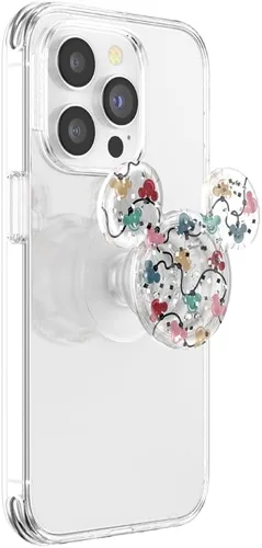 Miniatura 2 de PopSockets Agarre adhesivo para teléfono, soporte, soporte para teléfono, Disney - Luces navideñas Mickey