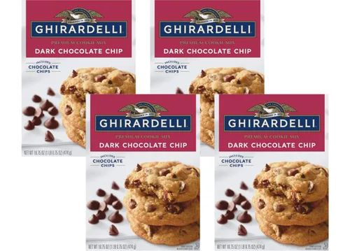 Miniatura 10 de Ghirardelli Brownie & Cookie Mix Variety Pack – Dark Chocolate Chip Cookie Mix (16.75 oz) & Salted Caramel Brownie Mix (16 oz), 2 Count