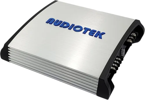 Miniatura 3 de AUDIOTEK AT2400S Amplificador estéreo de coche de 2 canales, 2400 vatios, 2 ohmios estables, indicador LED, rango completo, perilla de graves