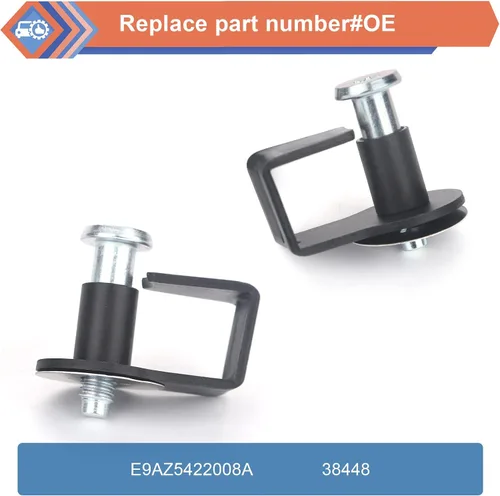 Miniatura 2 de Juego de 2 pernos de cierre de puerta, pernos de cierre de pestillo de puerta que incluyen bujes, compatibles con vehículos Ford Lincoln Mercury
