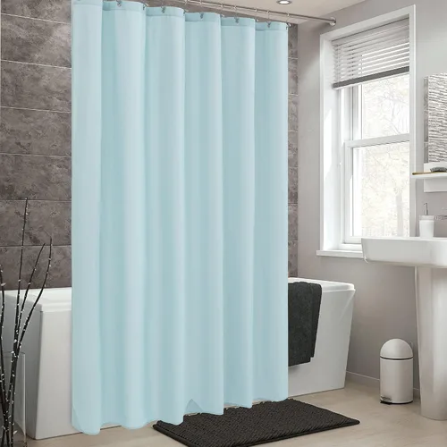 Miniatura 6 de ALYVIA SPRING - Forro de tela impermeable para cortina de ducha, cortina de tela lavable para baño - Tamaño estándar 72 x 72, azul
