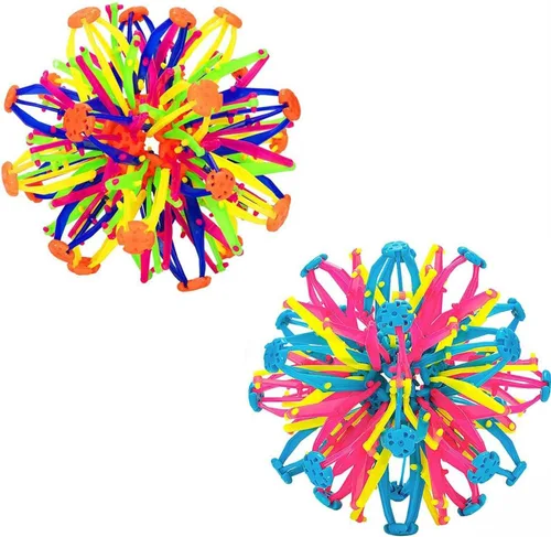 2 piezas de pelota inflable expandible de colores para respirar, pelota mágica expandible - juguetes antiestrés para aliviar la ansiedad - pelotas