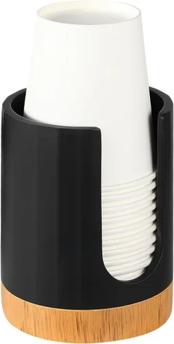 Miniatura 8 de Luxspire Dispensador de Vasos para Baño, Dispensador de Vasos Dixie de 3oz, Portavasos Dixie de Resina, Portavasos de Papel Desechable para Baño