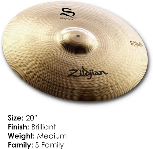 Miniatura 2 de Zildjian S20MR 20" S Medium Ride Platillo