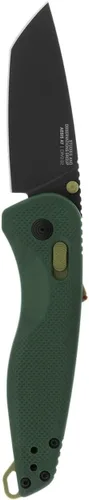 SOG Aegis at Tanto - Cuchillo plegable de apertura de bolsillo para exteriores, bloqueo ambidiestro at-XR con mango ergonómico, hoja de acero D2,