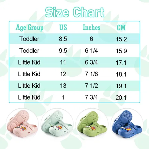 Miniatura 6 de Casazoe Zuecos de agua para niños y niñas pequeños, sandalias de agua sin cordones, ligeras, para exteriores, verano, playa, piscina