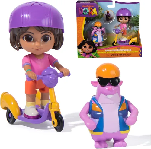 Miniatura 10 de Dora, Mer-Made for Adventure - Paquete de 2, figura de sirena de DORA de 4.5 pulgadas y delfín, juguetes de sirena y juguetes para niños para niñas