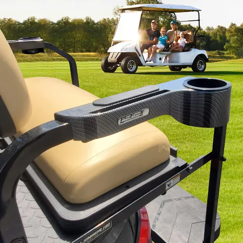 Miniatura 4 de Reposabrazos de carrito de golf de fibra de carbono para carrito de golf Kit de asiento trasero – Reposabrazos de carrito de golf con soporte