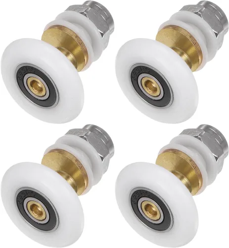 Miniatura 6 de uxcell Rueda de corredor para puerta de ducha, 0.984 in de diámetro, pieza de repuesto para puerta corrediza de vidrio de baño