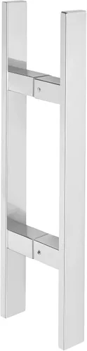 Miniatura 10 de Alise Manija de puerta de ducha, manija de puerta corrediza de vidrio de 16 pulgadas, manija trasera a trasera, compatible con vidrio de 1/8 a 3/5