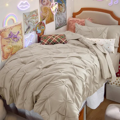 Miniatura 51 de Bedsure - Juego de edredón tamaño matrimonial verde azulado - Juego de ropa de cama tamaño matrimonial en una bolsa de 7 piezas, juego de cama 14