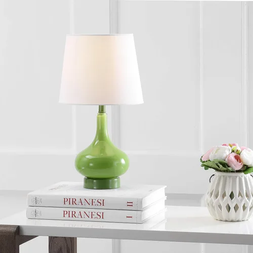 Miniatura 2 de Safavieh Kids Lighting Collection Amy Green Gourd - Lámpara de mesa para dormitorio, sala de estar, oficina en casa, escritorio, mesita de noche