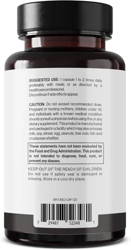 Miniatura 5 de Cápsulas de aceite de semilla negra (OMG y vegano) prensado en frío Nigella sativa que proporciona aceite de semilla de comino negro puro Super