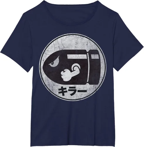 Miniatura 17 de Super Mario Camiseta con logotipo de Bullet Bill Distressed en Kanji